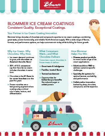 Blommer Ice Cream Coatings Flyer image