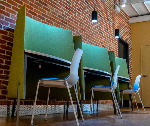 Photo of central corridor in Blommer offices